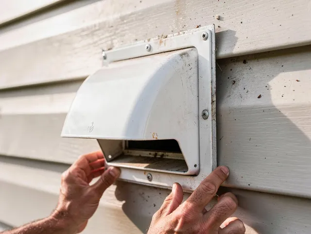 Norton Dryer Vent Cleaning technician delivering thorough residential dryer vent cleaning service in Norton
